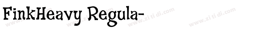 FinkHeavy Regula字体转换